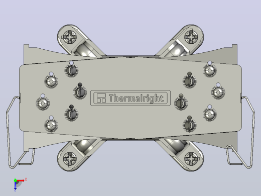 thermalright ultra  extreme cpu塔式冷却器俯视缩略图