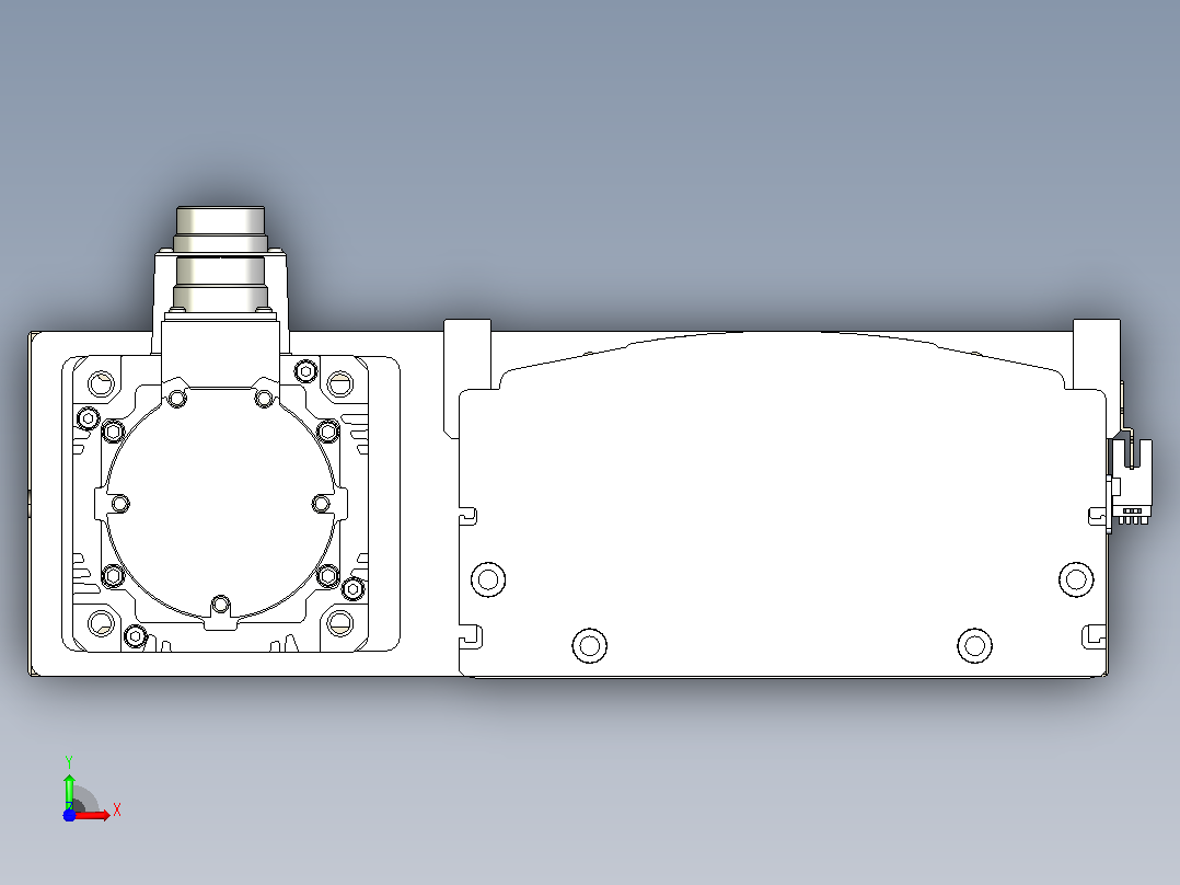 日规模组半封闭丝杆TPA-HNR-220D-3210C-L1500-MR-C-P1K-N3前视图