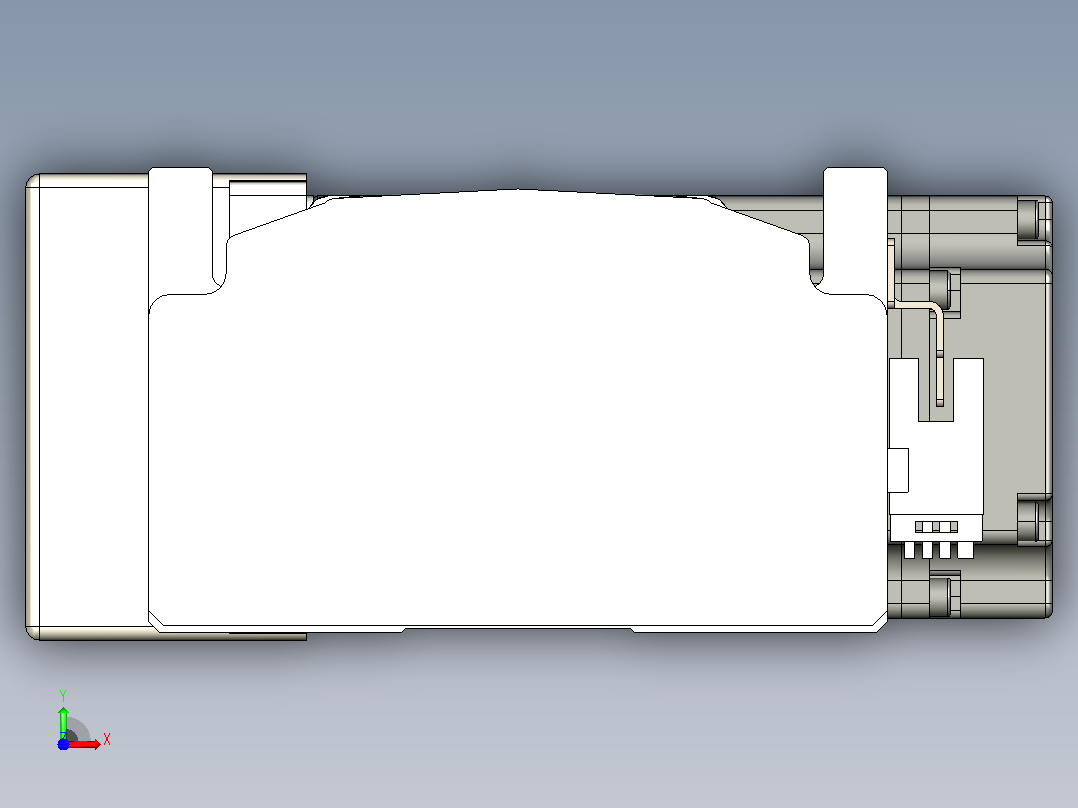 皮带直线轴半封闭可选导轨TPA-HNB-105D-90-L1950-MR-C-P20-N3前视图