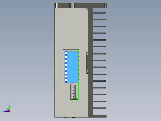 数字步进电机与驱动器3DM580S_3D图右视缩略图