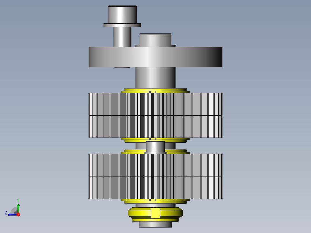 双重定心机构右视图