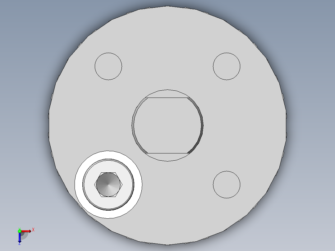 双重定心机构俯视图