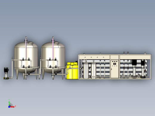 20T双级级水处理设备step前视缩略图