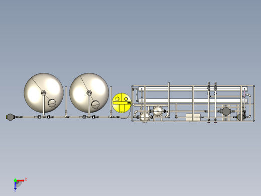 20T双级级水处理设备step俯视缩略图