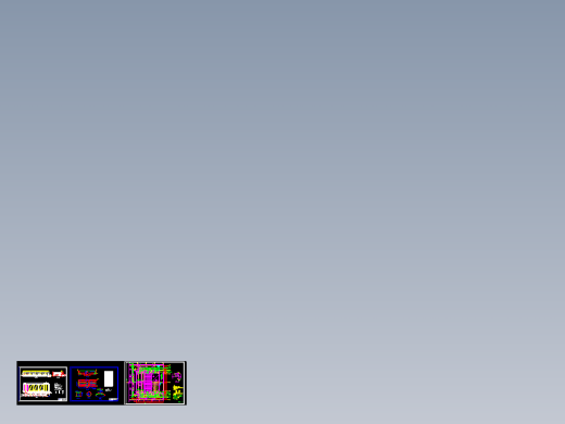 1300吨小时普通快滤池工艺设计CAD图纸