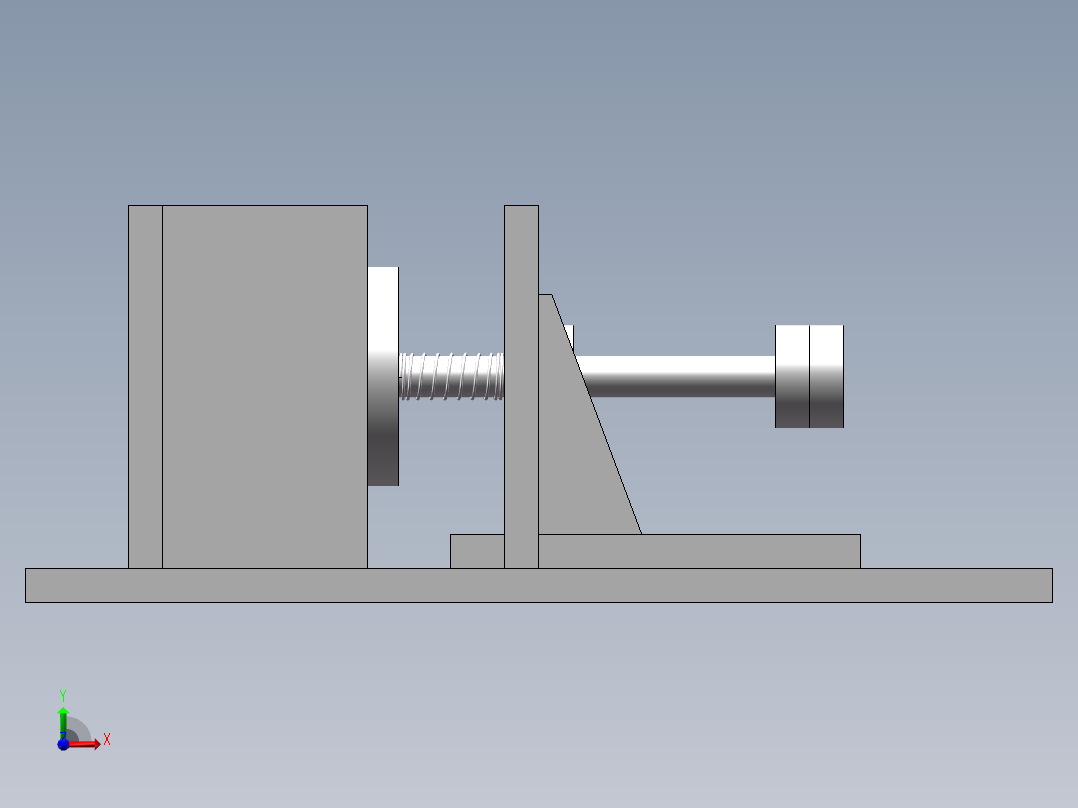 激光刻字治具3D模型前视图