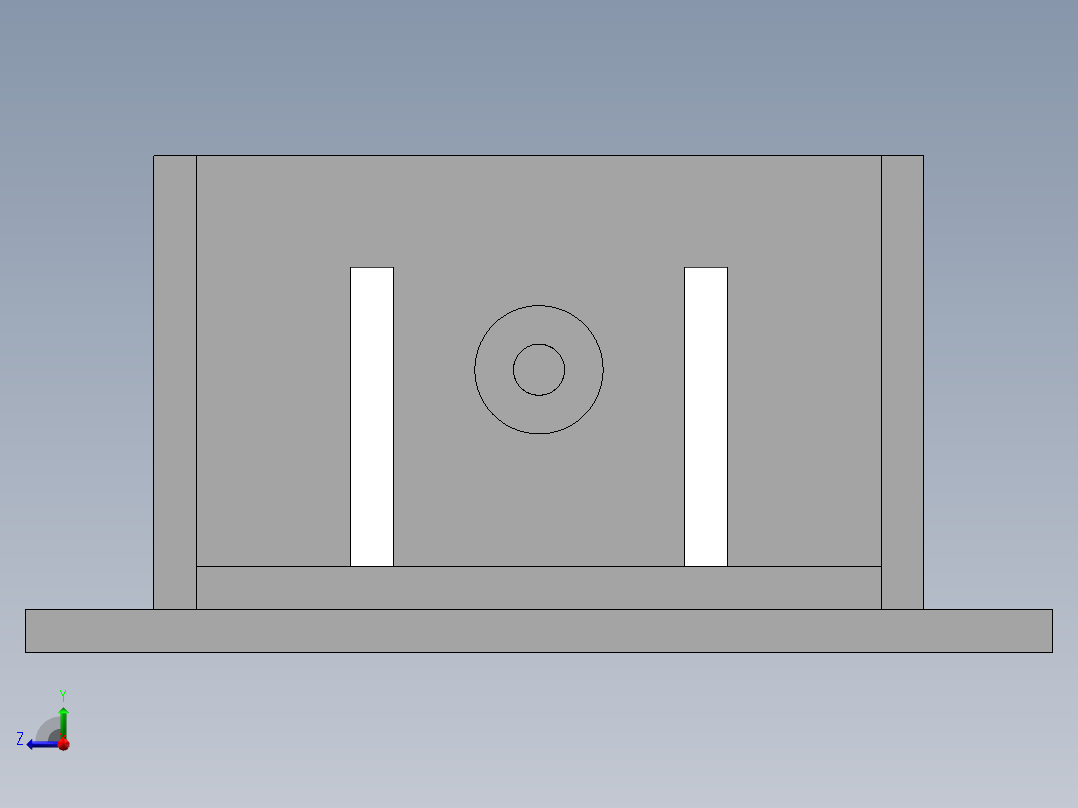 激光刻字治具3D模型右视图