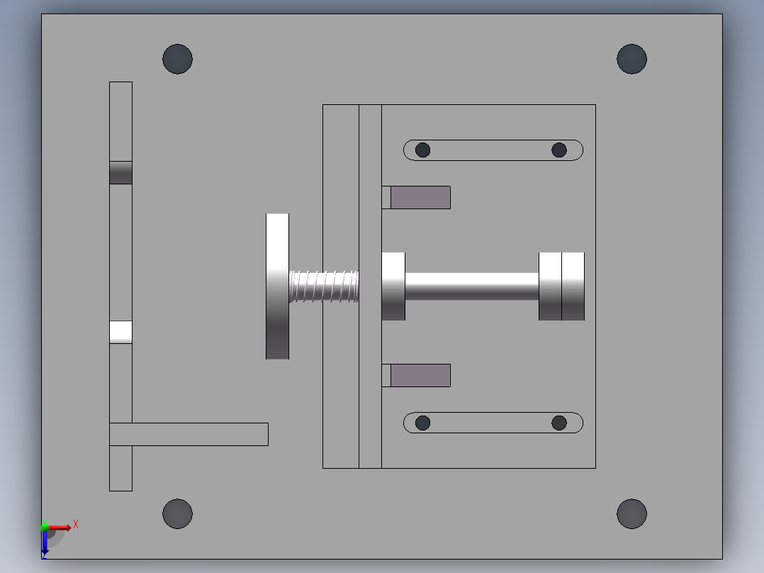 激光刻字治具3D模型俯视图