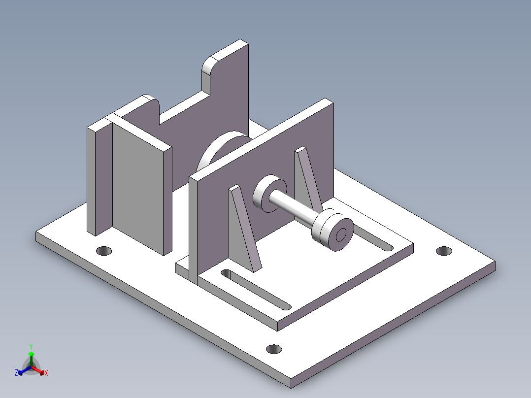 激光刻字治具3D模型正等轴测图