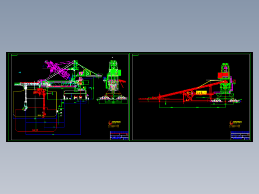 大连重工起重集团500t_h装船机详图两张