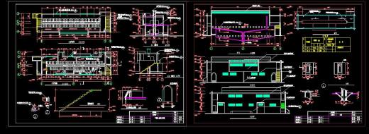 公共厕所CAD建筑图公厕卫生间方案设计垃圾站施工图纸图块素材缩略图