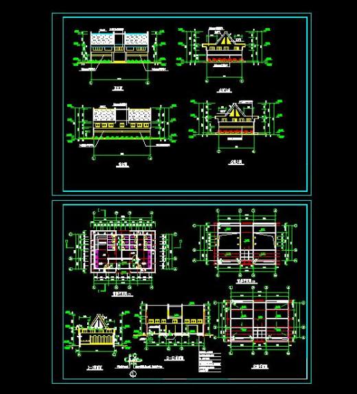 公共厕所CAD建筑图公厕卫生间方案设计垃圾站施工图纸图块素材缩略图