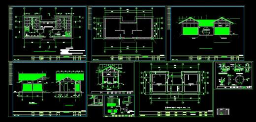 公共厕所CAD建筑图公厕卫生间方案设计垃圾站施工图纸图块素材缩略图