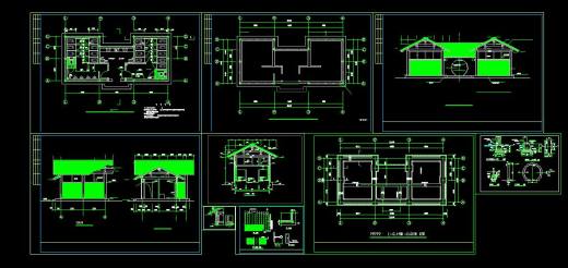 公共厕所CAD建筑图公厕卫生间方案设计垃圾站施工图纸图块素材缩略图