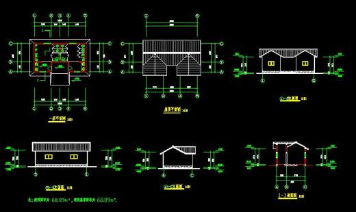 公共厕所CAD建筑图公厕卫生间方案设计垃圾站施工图纸图块素材缩略图