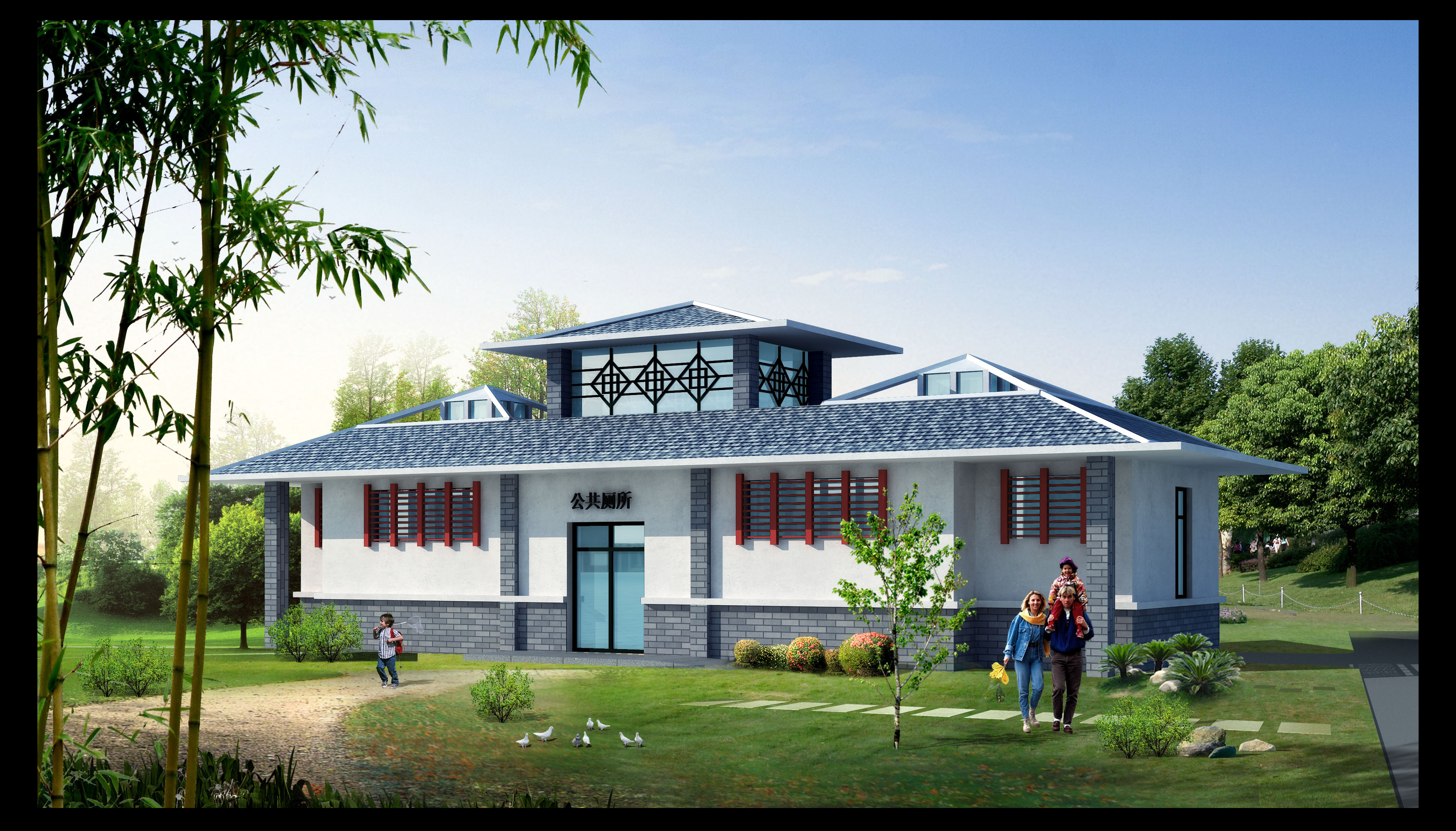 公共厕所CAD建筑图公厕卫生间方案设计垃圾站施工图纸图块素材