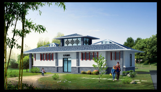 公共厕所CAD建筑图公厕卫生间方案设计垃圾站施工图纸图块素材缩略图