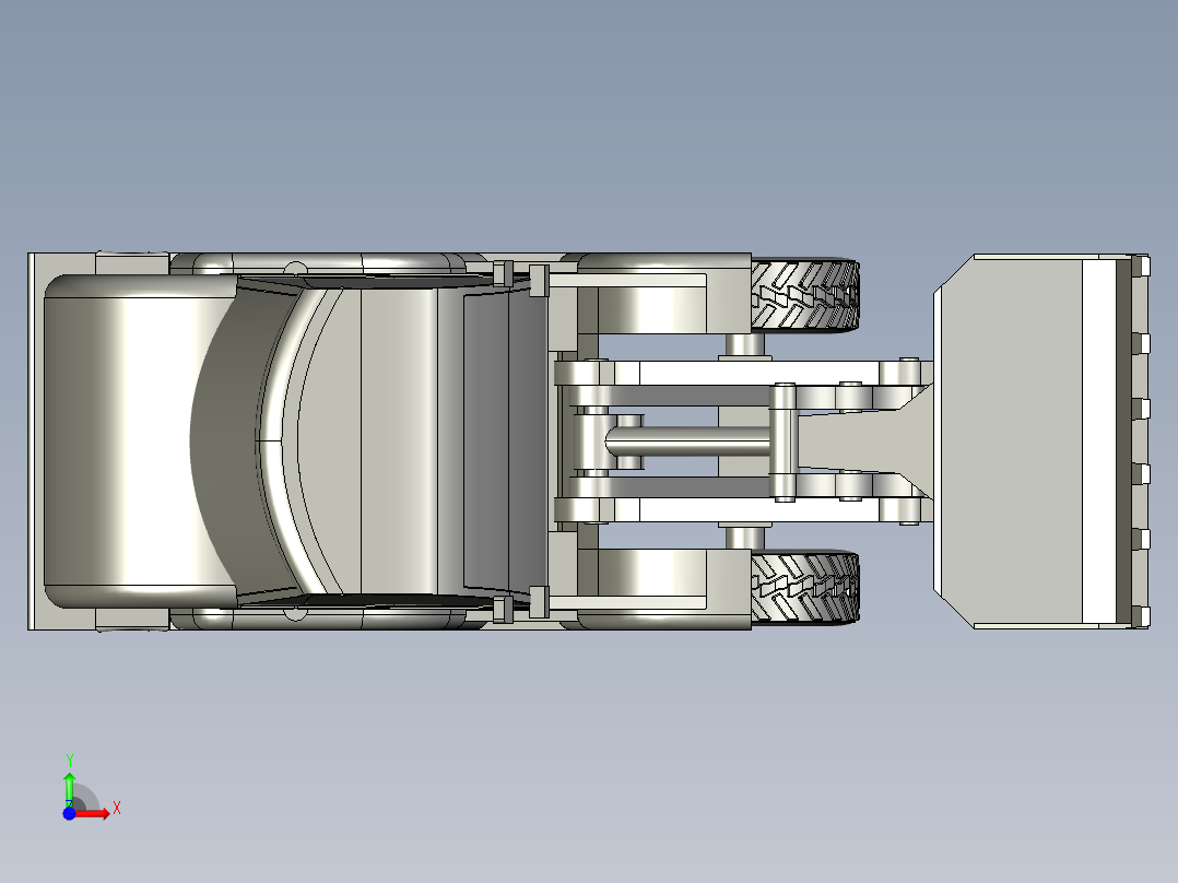 小型挖掘机 3前视图