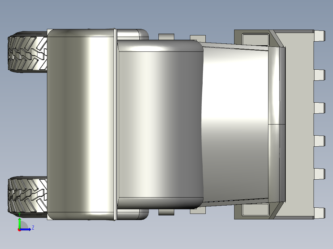 小型挖掘机 3左视图