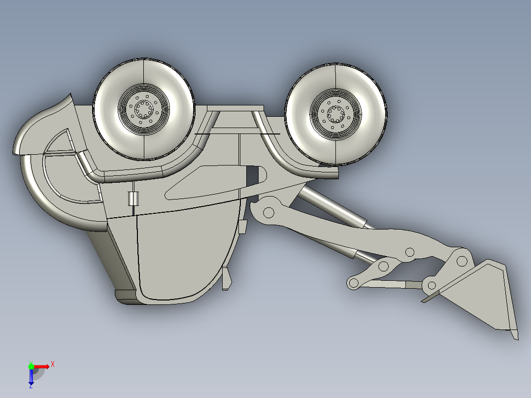 小型挖掘机 3俯视图