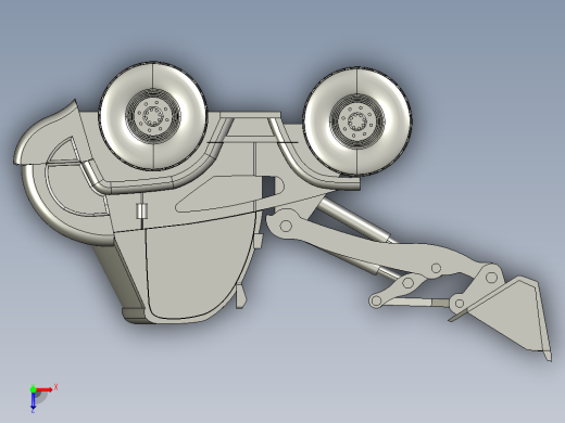 小型挖掘机 3俯视缩略图