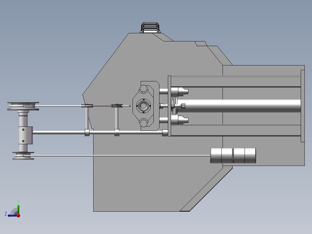 176数控机床全自动酒吧料器右视图