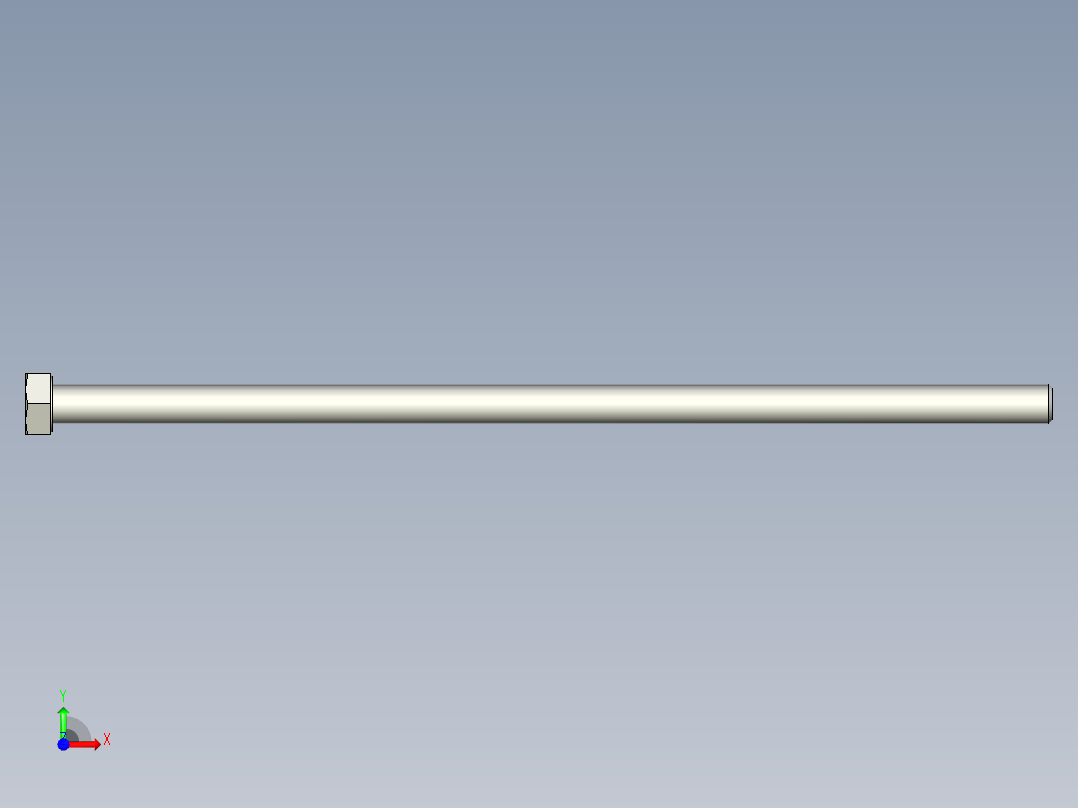 螺钉-DIN_931-M5x0.8x130.stp前视图