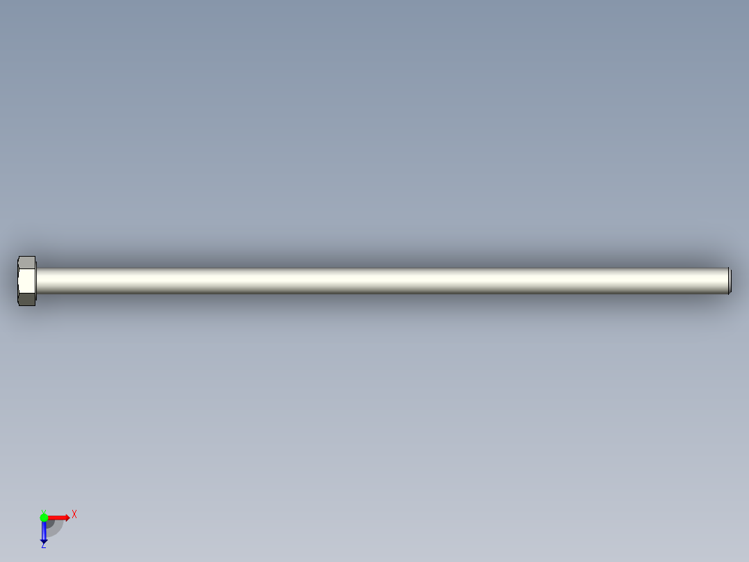 螺钉-DIN_931-M5x0.8x130.stp俯视图