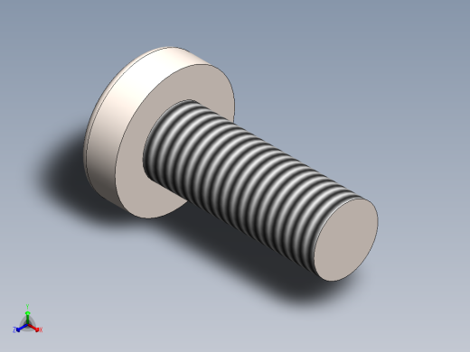 螺丝 M3 十字盘头-M3 x 8 Screw head.SLDPRT正等轴测缩略图