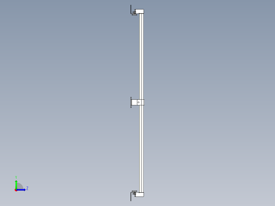 基恩士SL-JB79_back-mount_kc图纸模型左视图