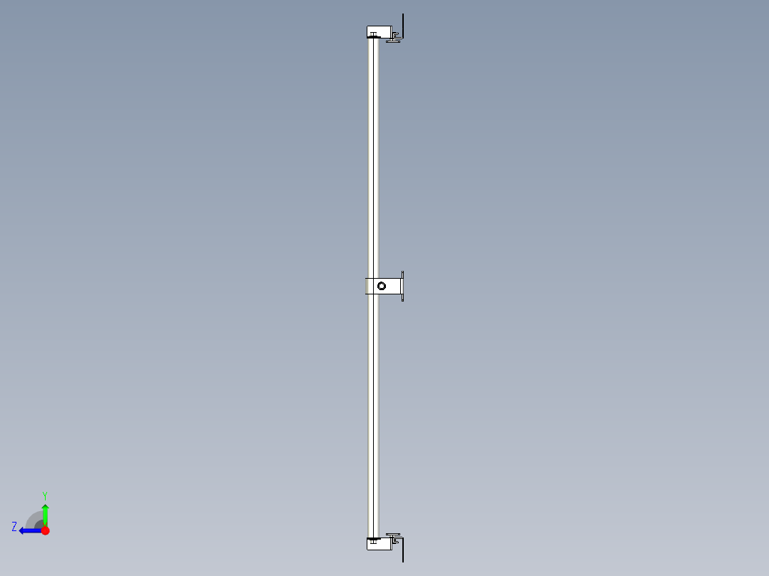 基恩士SL-JB79_back-mount_kc图纸模型右视图