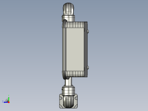 向下垂直墙座+转角+90度箱体连接器+控制箱右视缩略图