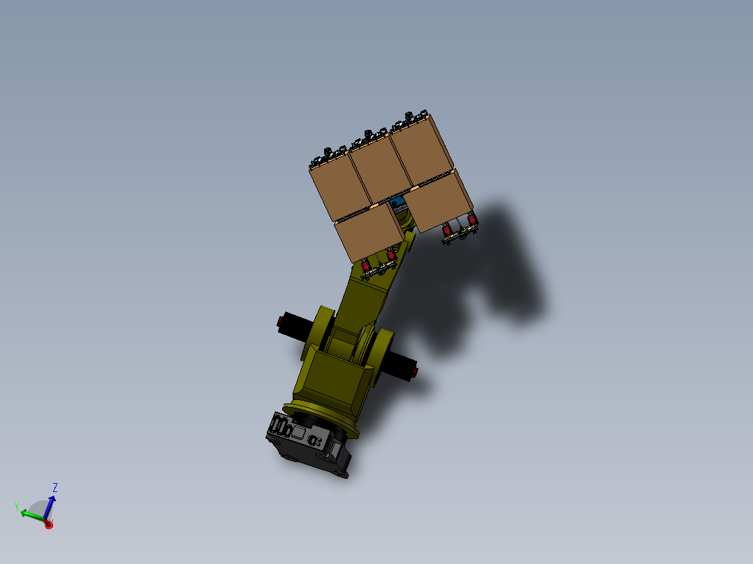 机器人夹取夹爪3d图纸 铝型材气缸夹爪SW设计 码垛机械夹爪3d模型