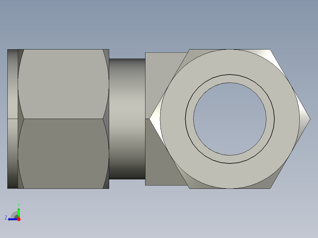 卡套式工业通用硬管接头14_jbu-s右视图