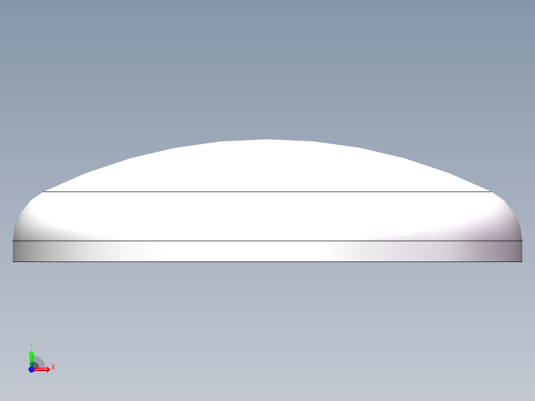 THA碟形封头DN600前视图