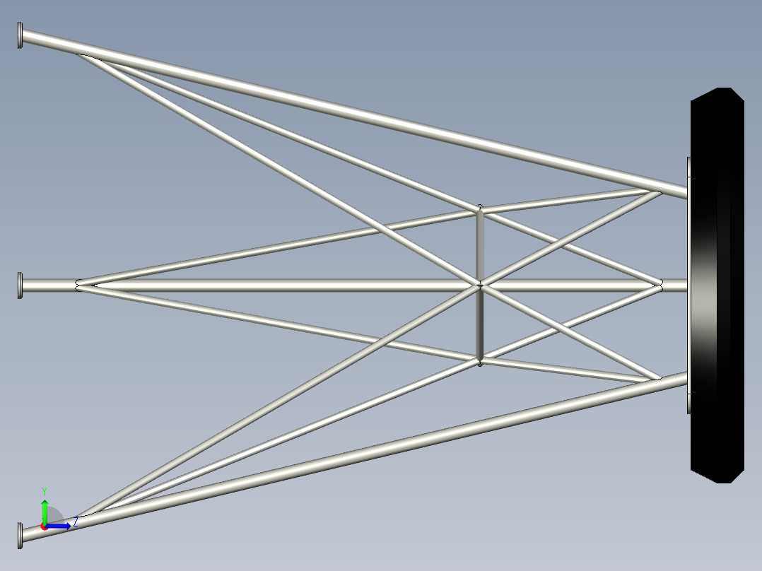 简单的三腿凳左视图
