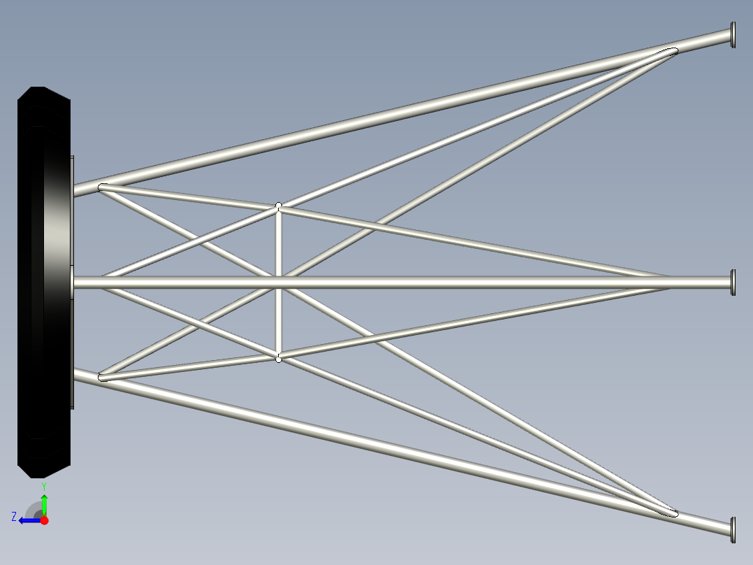 简单的三腿凳右视图