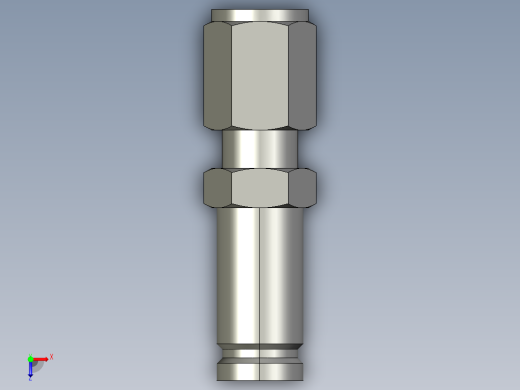卡套式工业通用硬管接头8-4_trbu-s俯视缩略图