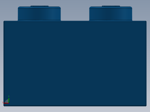 乐高套装 4421基本积木-300323 Bright Blue Brick 2 x 2.SLDPRT后视缩略图