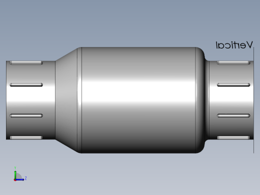 PVC管件-0.75in check valve左视缩略图