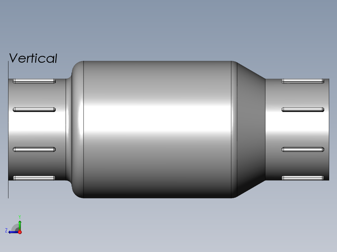 PVC管件-0.75in check valve右视图