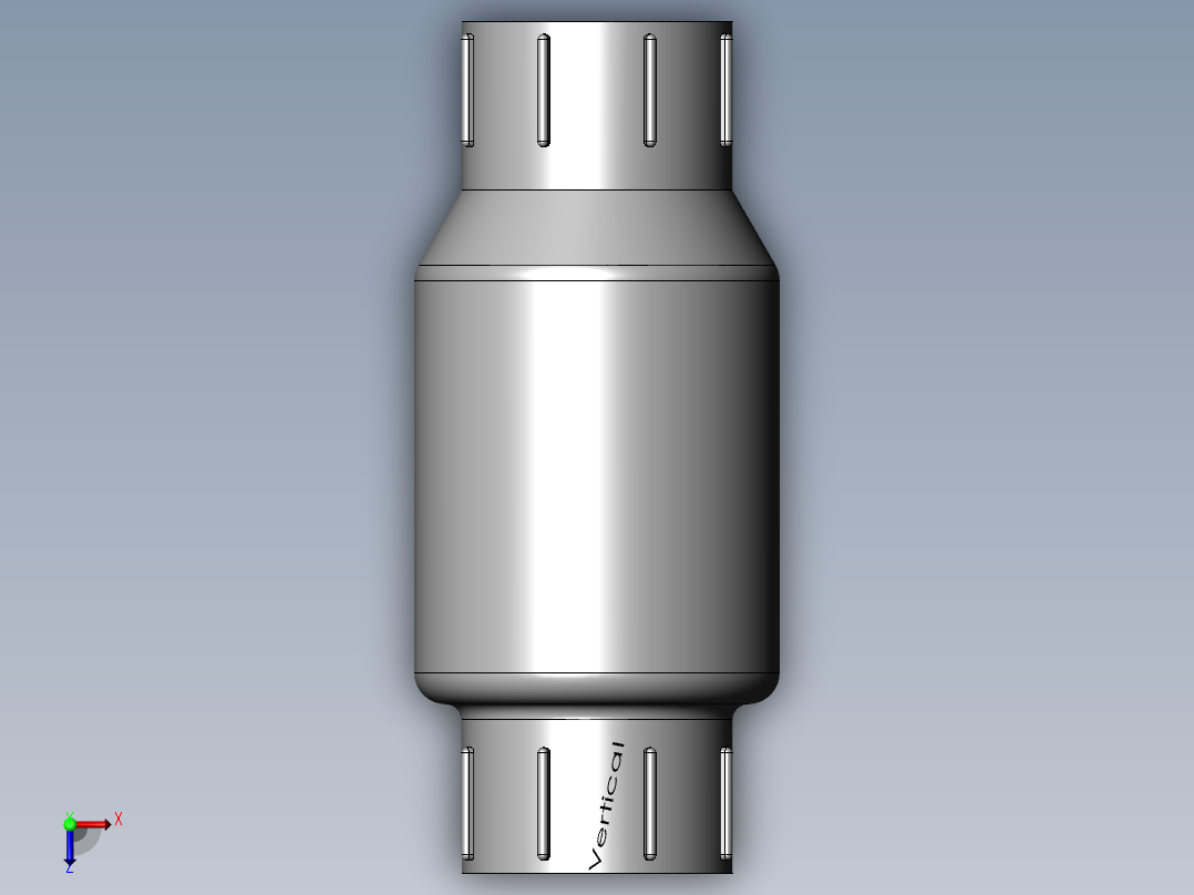 PVC管件-0.75in check valve俯视图