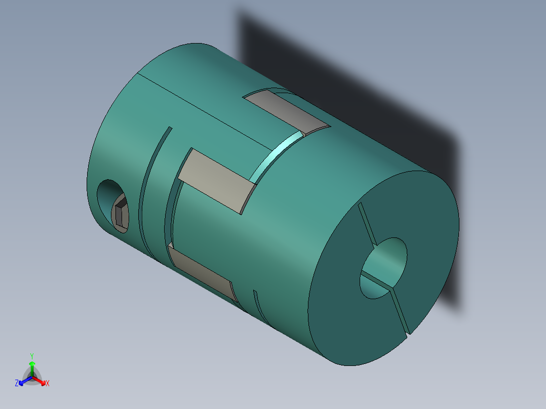 弹性联轴器2正等轴测图