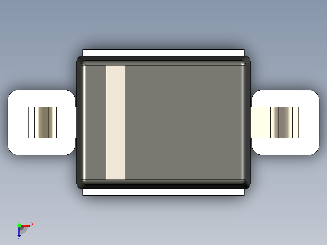 元器件3D封装sod32338俯视图