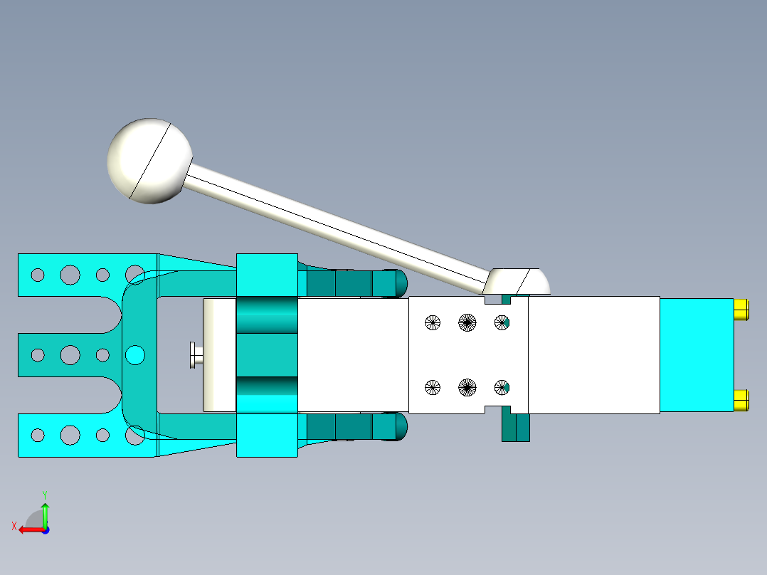 德克斯TUNKERS气缸数模MK_MK2_63_1_A10_A11_A12_T12_TUENKERS后视图