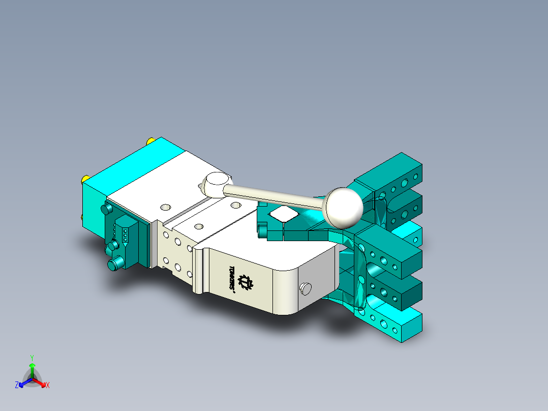 德克斯TUNKERS气缸数模MK_MK2_63_1_A10_A11_A12_T12_TUENKERS正等轴测图