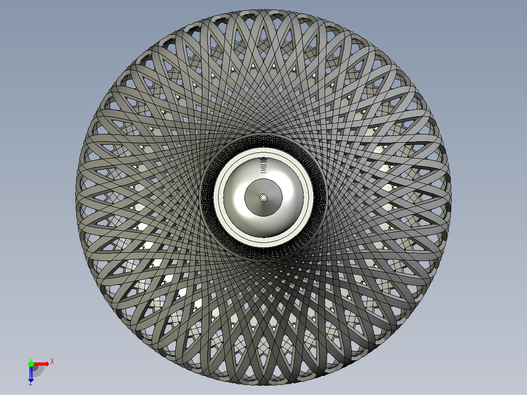 3D打印灯俯视图