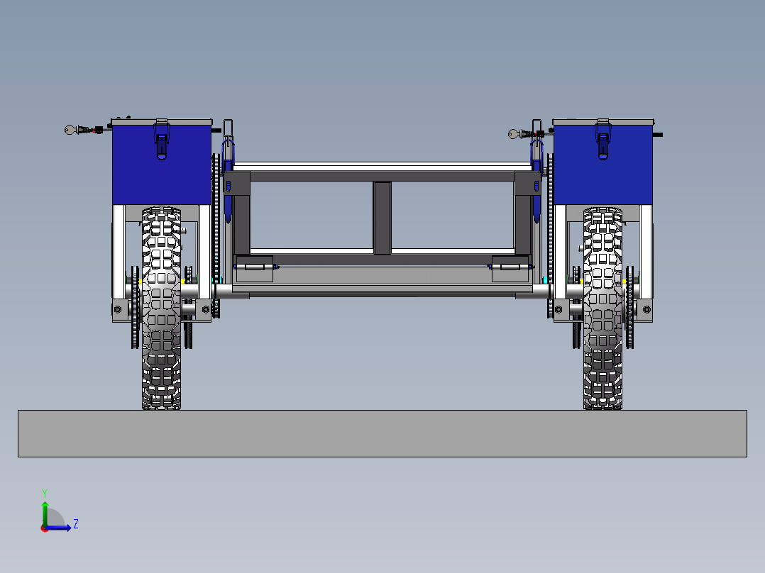 遥控山地果园运输车 全地形运输车左视图