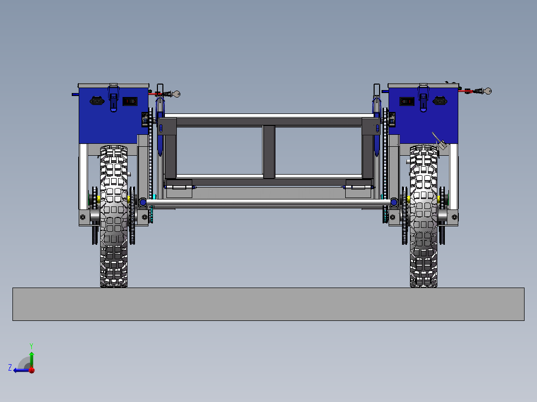 遥控山地果园运输车 全地形运输车右视图