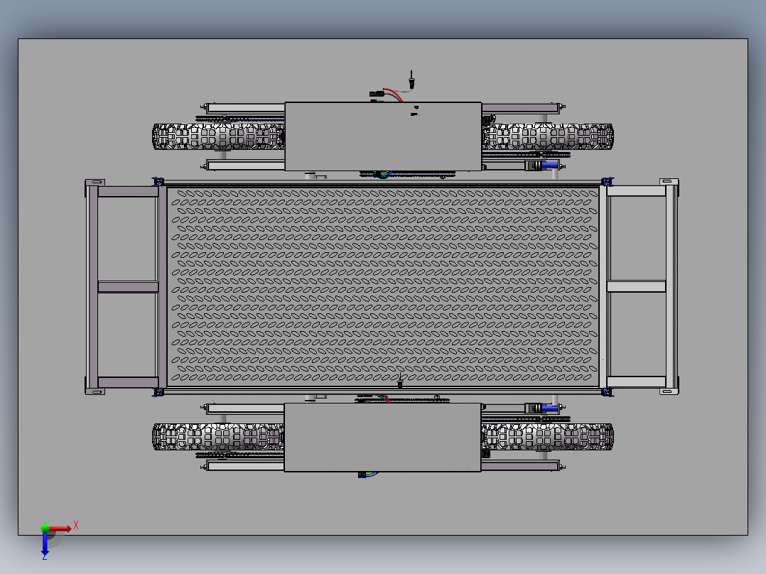 遥控山地果园运输车 全地形运输车俯视图